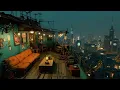 Lofi Chill Mix 🌃 Retro Rooftop Ambience in Tokyo | Relaxing Beats for Work & Focus