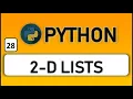 Creating two dimensional list in python