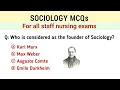 Sociology mcq sociology questions answers Sociology MCQ for staff nursing exam sociology