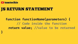 JavaScript Return Statement - All you need to know