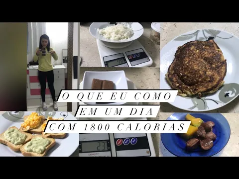 Download MP3 O que eu como em um dia com 1800 calorias - diário da dieta flexível na manutenção.