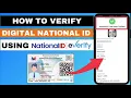 HOW TO VERIFY DIGITAL NATIONAL ID USING NATIONAL ID eVERIFY HR LEAH G
