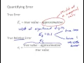 NM2-1 Quantifying Numerical Error