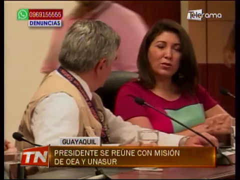 Presidente se reúne con misión de OEA y UNASUR