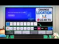 LG Smart TV How to Change Location To Install Extra Apps Service Country