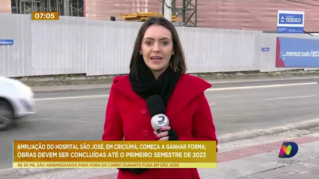 Ampliação do Hospital São José, em Criciúma, começa a ganhar forma