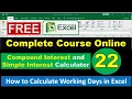 Compound Interest and Simple Interest in Excel - How to calculate Interest in Excel