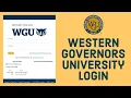 WGU Student Portal Login Sign In Western Governors University Login wgu edu Login