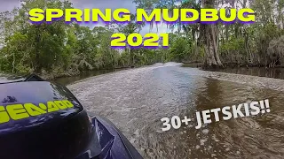 30 JET SKIS TAKEOVER LOUISANA S SWAMPS We rode into a DITCH SPRING MUDBUG 2021