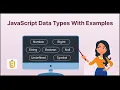 Ep-04 Data Types of JavaScript JS - Primitive data type Typeof operator