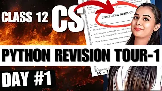 Day 1 Python Revision Tour Part - 1 CBSE Class 12 Computer Science 083