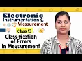 Classification of Errors - Principles of Measurement