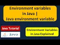 Environment variables in Java Java environment variable Java Tutorial