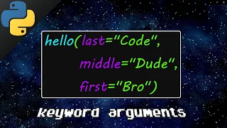 Python keyword arguments