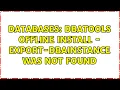 Databases DBATools offline install - export-dbainstance was not found