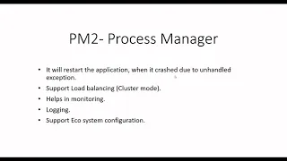How to use the PM2 Process Manager for the Node Express JS Application