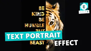 Create A Text Portrait Effect in Pixlr E