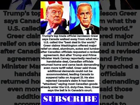 Trump Trade Chief EXPOSES Why Canada Walked Away From the “Best Deal in the World”!