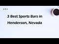 3 Best Sports Bars in Henderson Nevada Sports Taverns