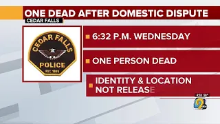 One person found dead in Cedar Falls