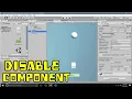 How to disable component in unity using c script