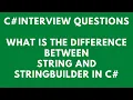 What is the difference between String and Stringbuilder in C C interview Questions
