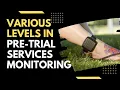 Various levels in pre-trial services monitoring