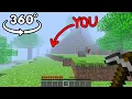 360 POV Herobrine in Minecraft