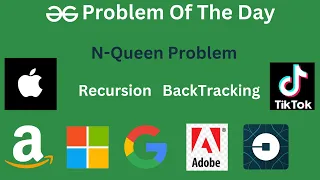 N-Queen Problem 30 Aug POTD Problem of the day GeeksForGeeks