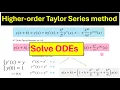 IVP Solving Fourth-Order Taylor Series vs Euler s Method