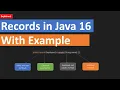 Java 16 Records - why and how to use