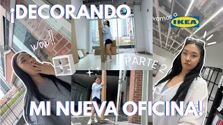 CREANDO MI OFICINA EN COREA 🇰🇷 | IKEA, LIMPIEZA Y DECORACIÓN 🛒✨