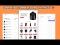 How To Create an Ecommerce Website using React JS React JS Ecommerce Website