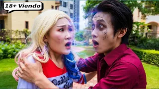 El payaso y Harley Quinn intercambian almas#Harley Quinn #Naruto #Cosplay #Joker #huntrix