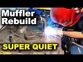 TIG Welding Exhaust Muffler Rebuild - Burton Builds
