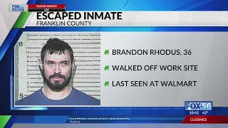 Franklin County inmate at large What to look out for