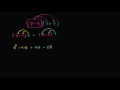 Multiplying binomials with distributive property