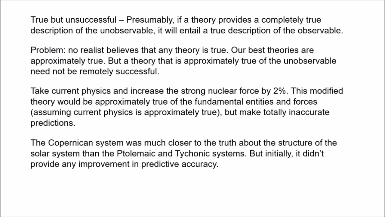 Why I'm not a scientific realist