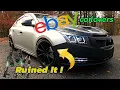 Coilovers by Rev9 installed On a first Gen Cruze We Ruined It