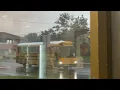 Montgomery county RIDE ON 4100C on Route 55 MCPS bus X 2022 21018 over take RIDE ON