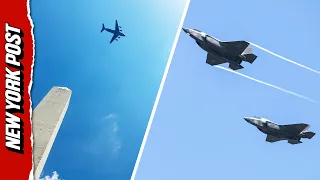 Incredible Jets Soar in Washington DC Flyover Ahead of America 250 Celebrations