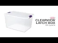 Sterilite 66 Quart Clearview Latch Box