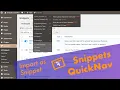 Snippets QuickNav - Import the Code Snippet Version
