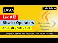 Bitwise operators in hindi Bitwise operators in Java Java Tutorial