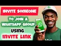 How to Invite Someone to a WhatsApp Group Using Invite Link Whatsapp Group Invite Link