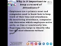 Attendance sheet Policy Ways Importance of tracking Employee Attendance