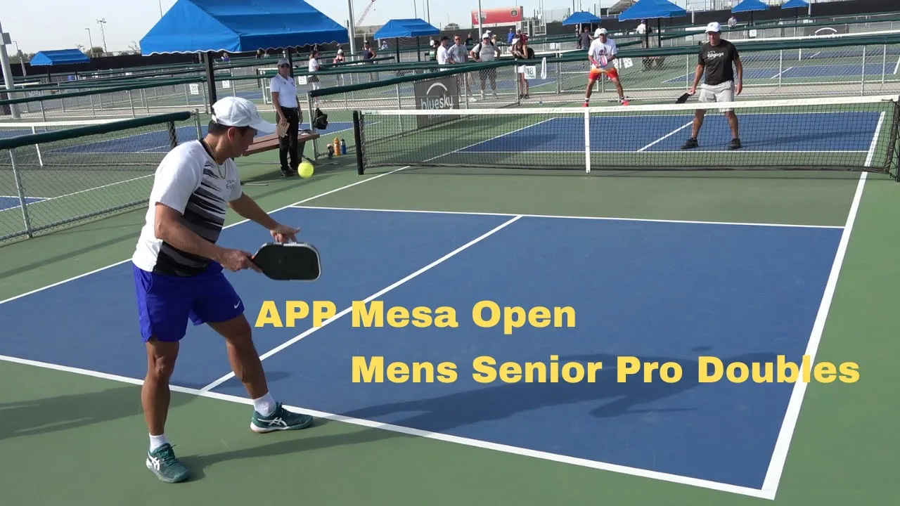 APP Sunmed Mesa Open: Mens Senior Pro Olin/Thongvanh vs Derisi/Witsken
