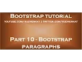 Bootstrap paragraphs