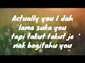 Download Lagu Crush - Haziq (Actually you I dah lama suka you) Lyrics