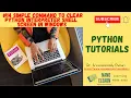 Python Tutorials 14 Simple command to clear Python Shell screen